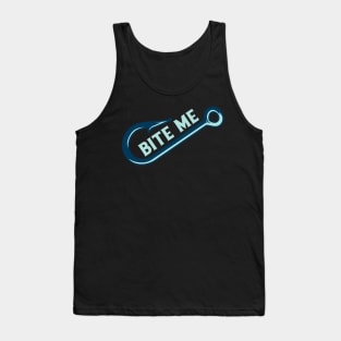 Reel Fun with 'Bite Me' Hook Tank Top